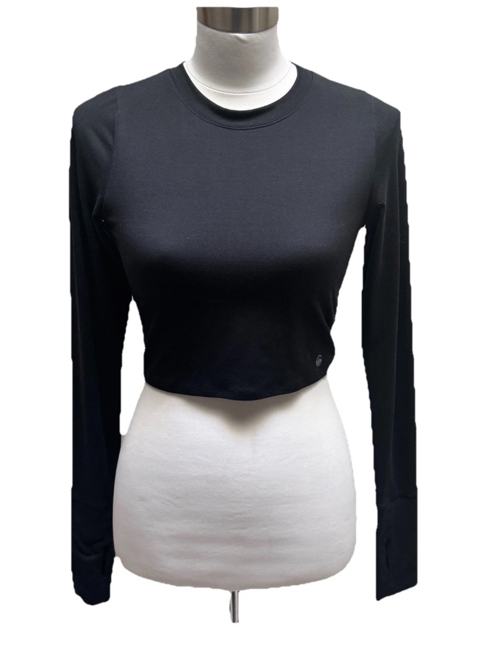 Gilly Hicks GO Ultra Cropped Long Sleeve Ruched Top 🖤